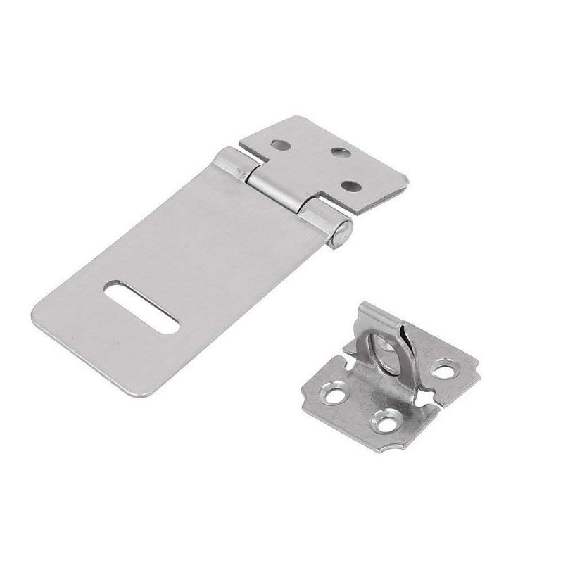 XMHF Padlock Locking Hasp Staple Safety Door Clasp Gate Lock Latch Stainless Steel Door Cabinet Swivel Clasp Latch 4Pcs (2 inch) - Image 3